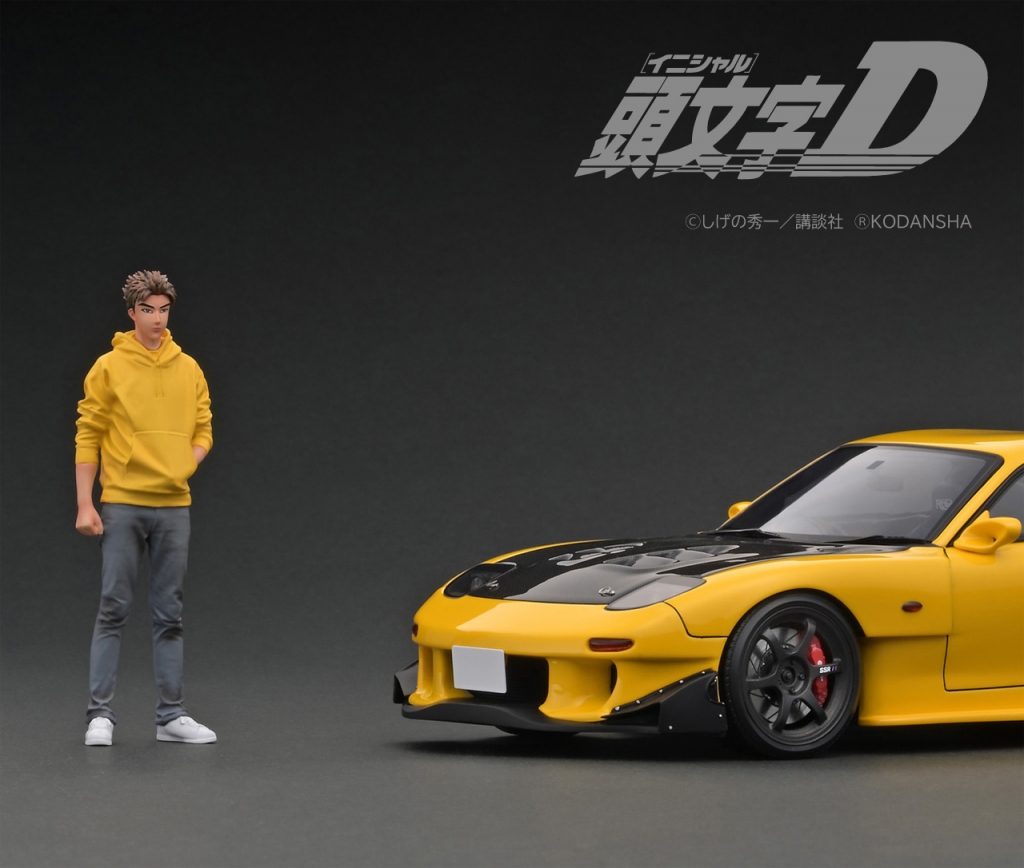 高橋啓介フィギュア付 1/18 WEB限定：INITIAL D Mazda RX-7 (FD3S) 11