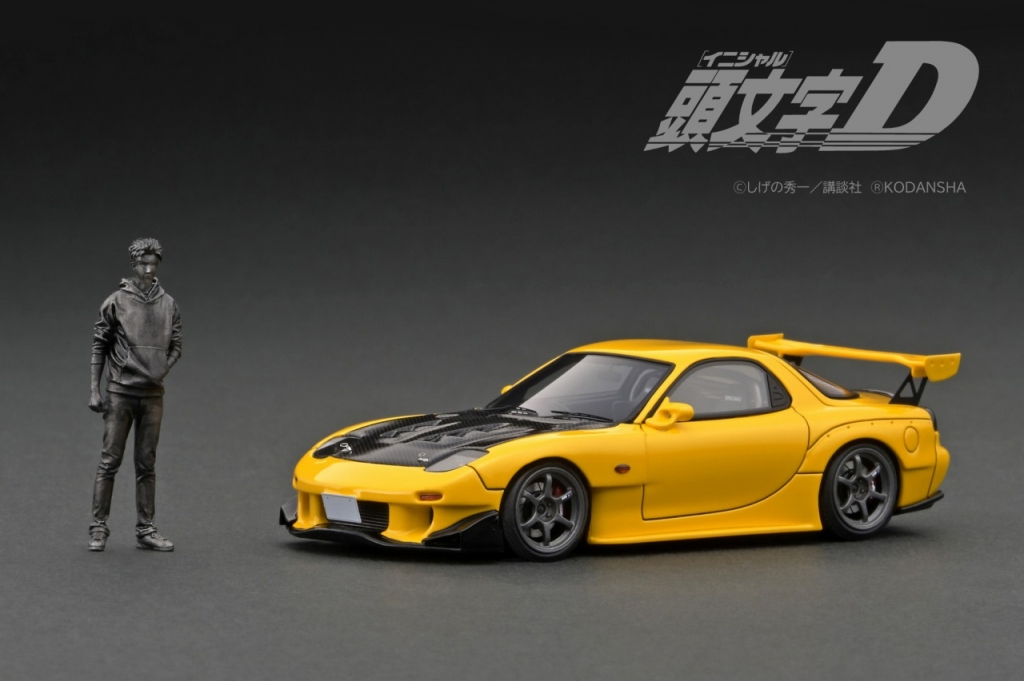 1/43スケール 高橋啓介フィギュア付き」：頭文字D仕様「FD3S」は12/19