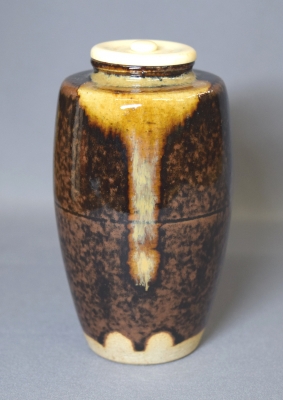 膳所焼陽炎園 岩崎新定 槍の鞘茶入 鵬雲斎宗匠 | 茶道具 小西康のぶろぐ