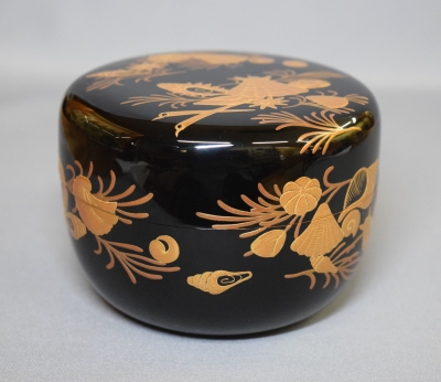 一瓢斎 海松貝蒔絵 平棗 鵬雲斎宗匠 | 茶道具 小西康のぶろぐ