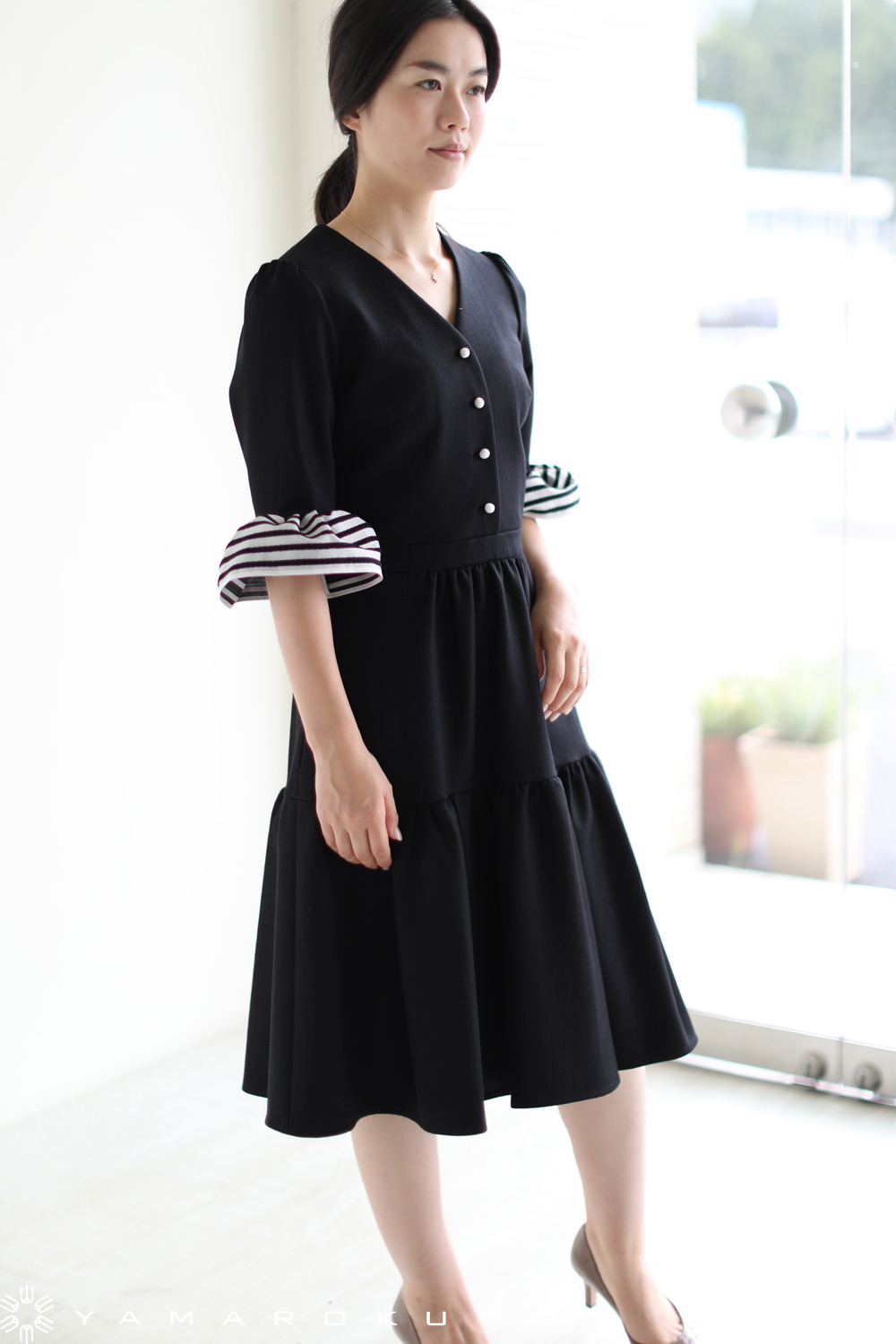 BORDERS at BALCONY(ボーダーズアットバルコニー) WOOL JERSEY DRESS