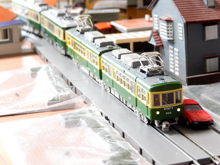 Nゲージジオラマ自宅新レイアウト製作記】内側循環線（江ノ電専用線