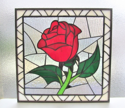 薔薇のドアパネル ステンドグラスオーダーメイド | まりね通信