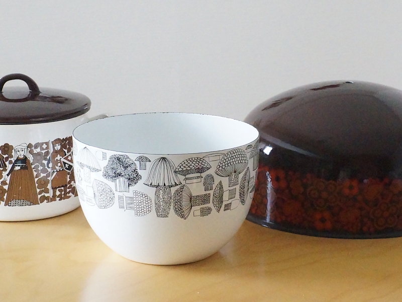 Arabia Finel アラビア フィネル きのこ琺瑯ボウル ヴィンテージ大