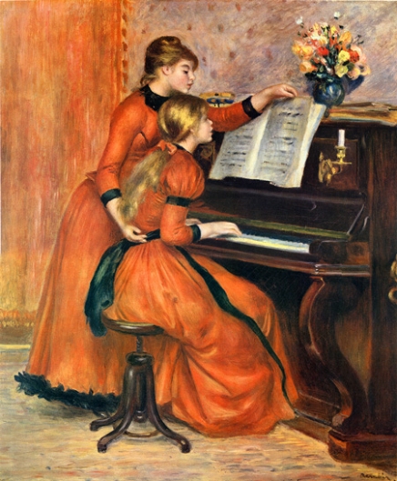 Kira Oda 油彩画 女性とピアノ Kira Oda 油彩画 女性とピアノ Kira Oda