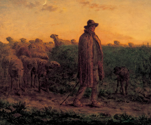 ミレーの羊飼いの少女に犬が混ざってた！？ | アート名画館 公式ブログ