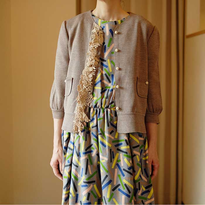 ミナペルホネンnostalgiaニットジャケット -forest parade- | Lin