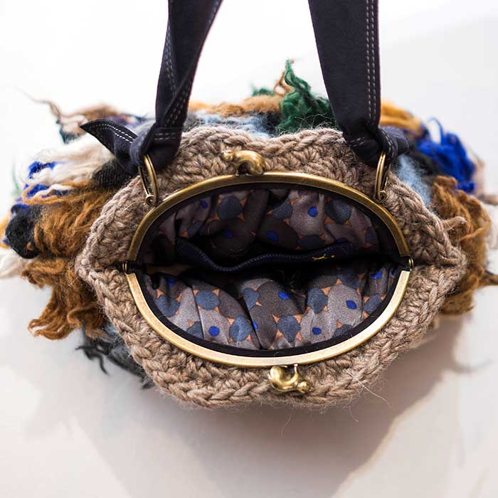 ミナペルホネン×ヒトミシノヤマ pot-au-feu bag/ポトフバッグ #blue