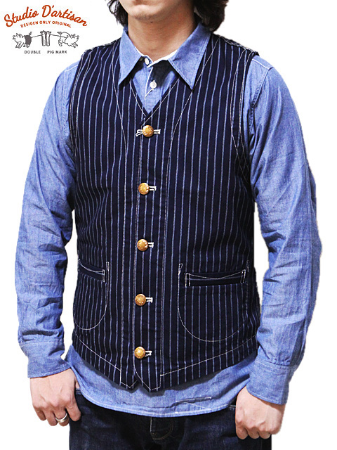 STUDIO D'ARTISAN（ステュディオダルチザン） ワークベスト [ MR. RAIL