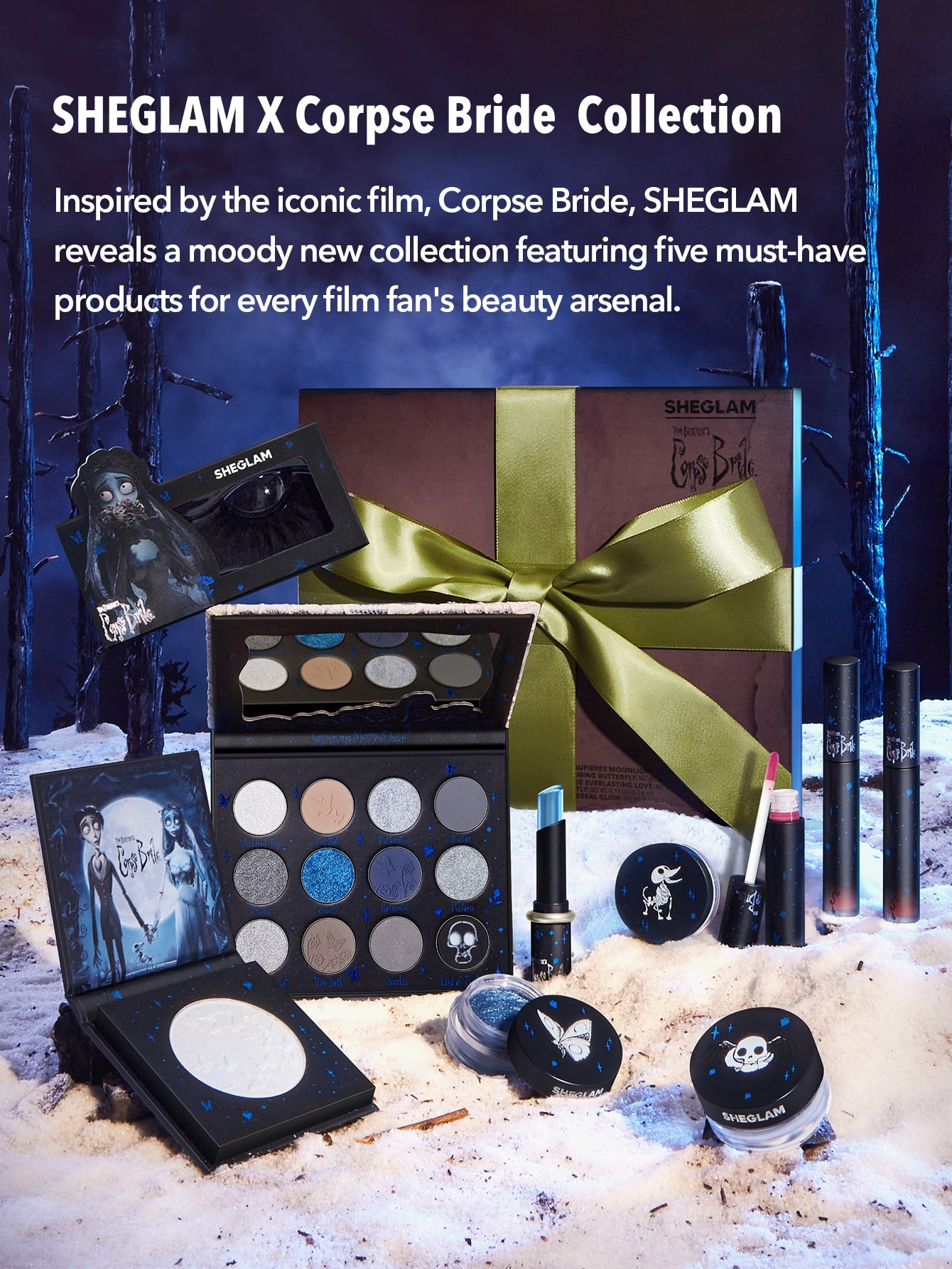 Corpse Bride X Full Collection Set | Lip, Eyeshadow, and Glitter