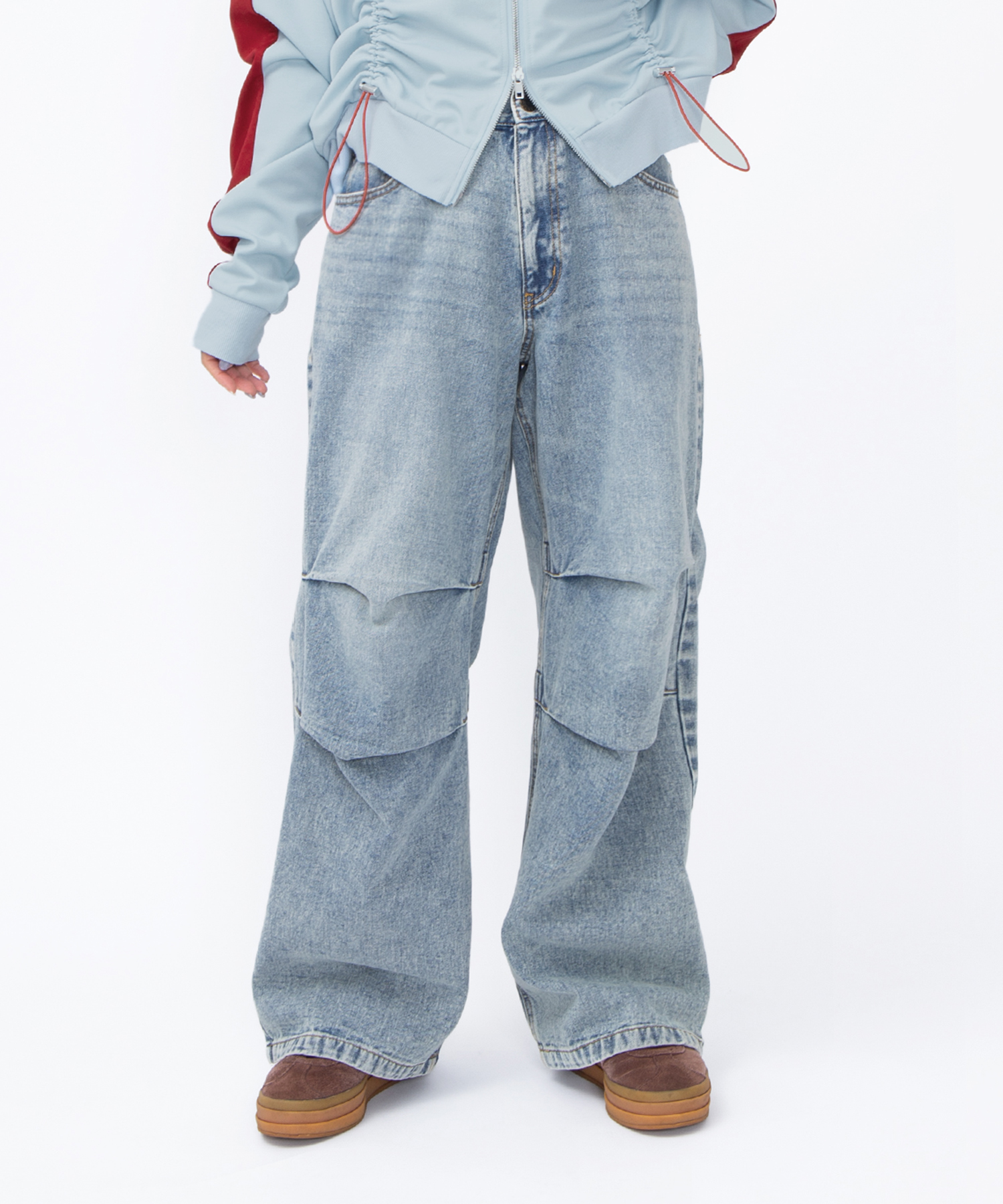 ニータックデニムバギーパンツ[商品：PN25AWR-004] - PUNYUS Online