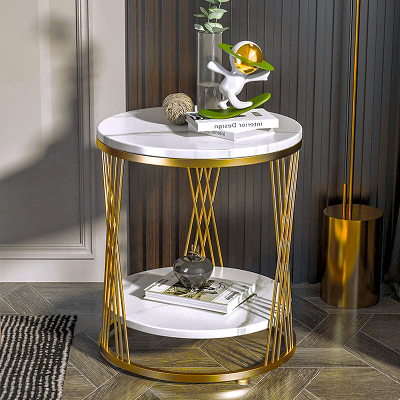 INDOORPLUS公式｜サイドテーブル 高級感 大理石 金メッキ – Indoorplus