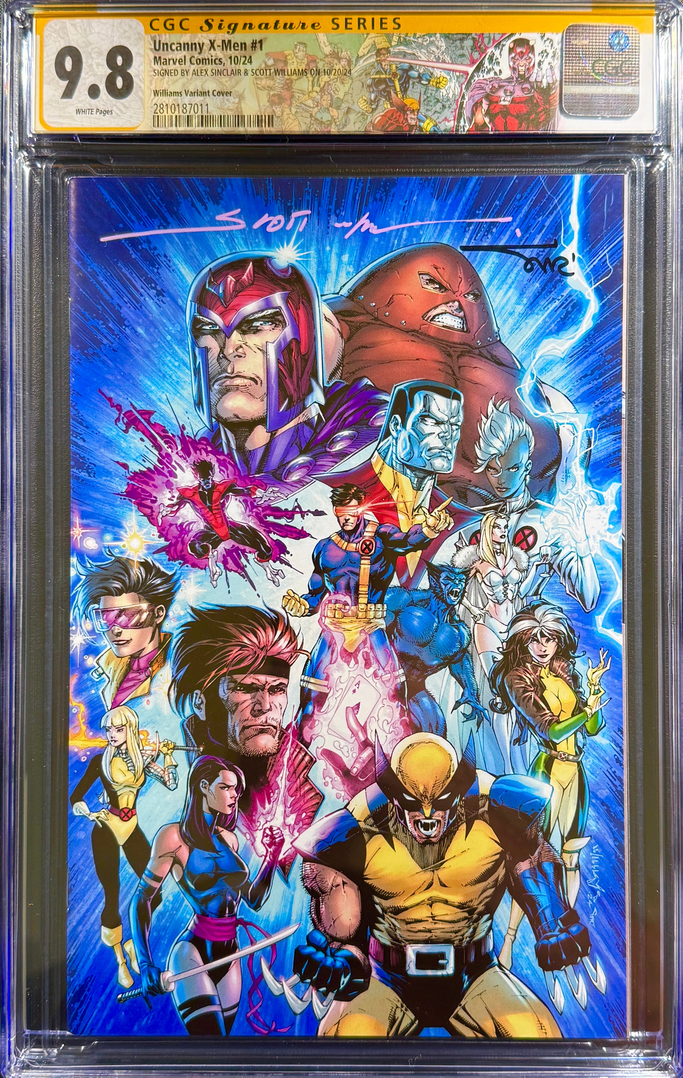 UNCANNY X-MEN NYCC REMASTERED VIRGIN VARIANT #1 CGC 9.8 SS SIGNED