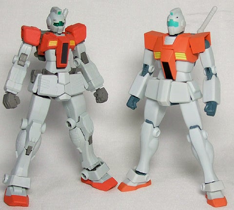 ガンダムシリーズヒューマブルモデル4 ガンダム＆ジム | 玩具画像を