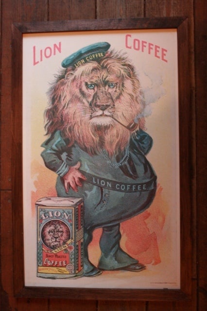 ライオン・コーヒー・ポスター | ヴィンテージ・ハワイ