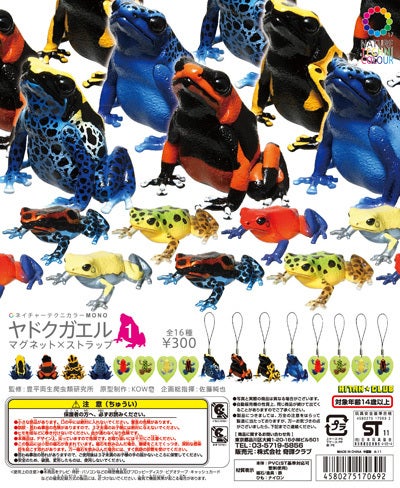 ネイチャーテクニカラーMONOヤドクガエル マグネット×ストラップ 第1
