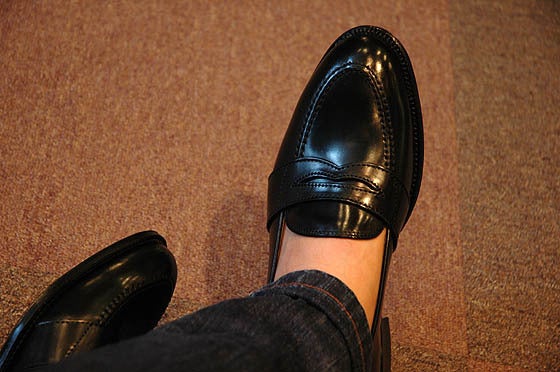 新作オールデン 6845 フルストラップスリップオン コードバン ブラック