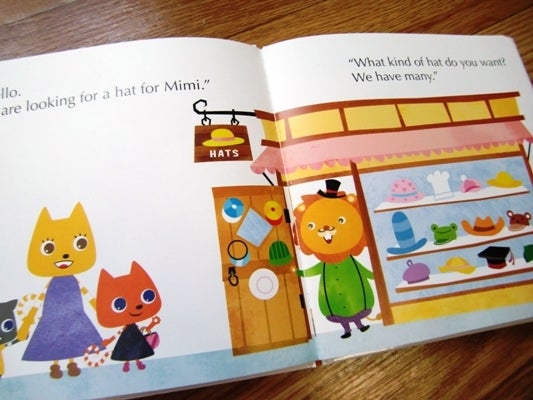 ワールドワイドキッズWKEの教材・Mimi Goes Shoppingの絵本の紹介