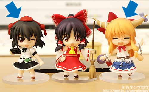昨日に引き続き「ねんどろいどぷち 東方Projectセット 第一章」で遊ん