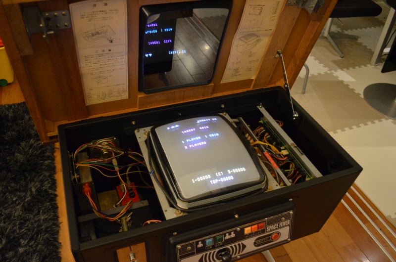 テーブル筐体（スペースフィーバー）のレストア | Arcade Cabinet