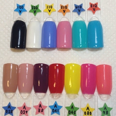 ♡ エースジェル カラーサンプル(色見本) 45色 | なぁぽんのネイル帖