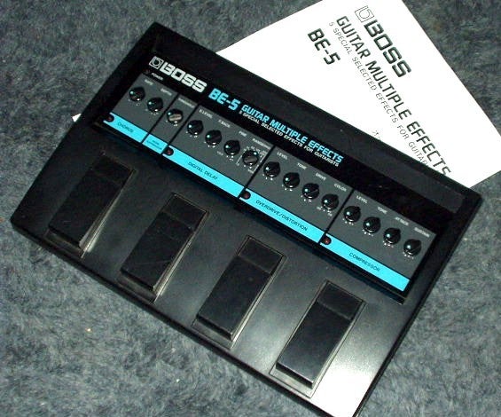 BOSS BE-5 ギターマルチエフェクター(当時の付属品ほぼあり） BOSS BE