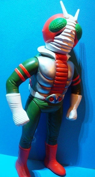 ☆仮面ライダーV3 当時もの マスダヤ（増田屋）トーキングソフビ