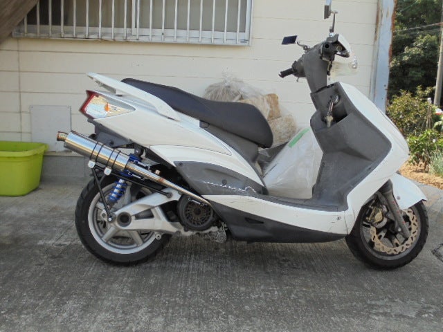 レース用シグナスXマフラー | ガレージバルのExhaust Lab(排気研究所）