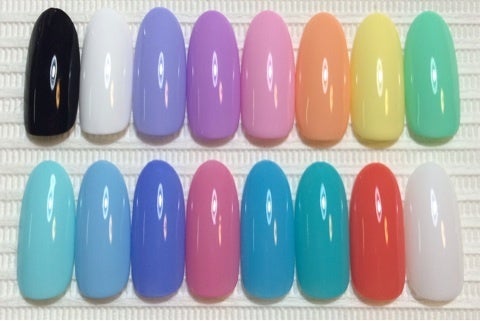 ♡ エースジェル カラーサンプル(色見本) 127色 | なぁぽんのネイル帖