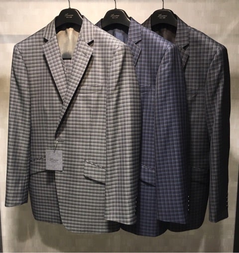 ティノラス 新作.チェック柄2BSスリーピーススーツ | GARNIER