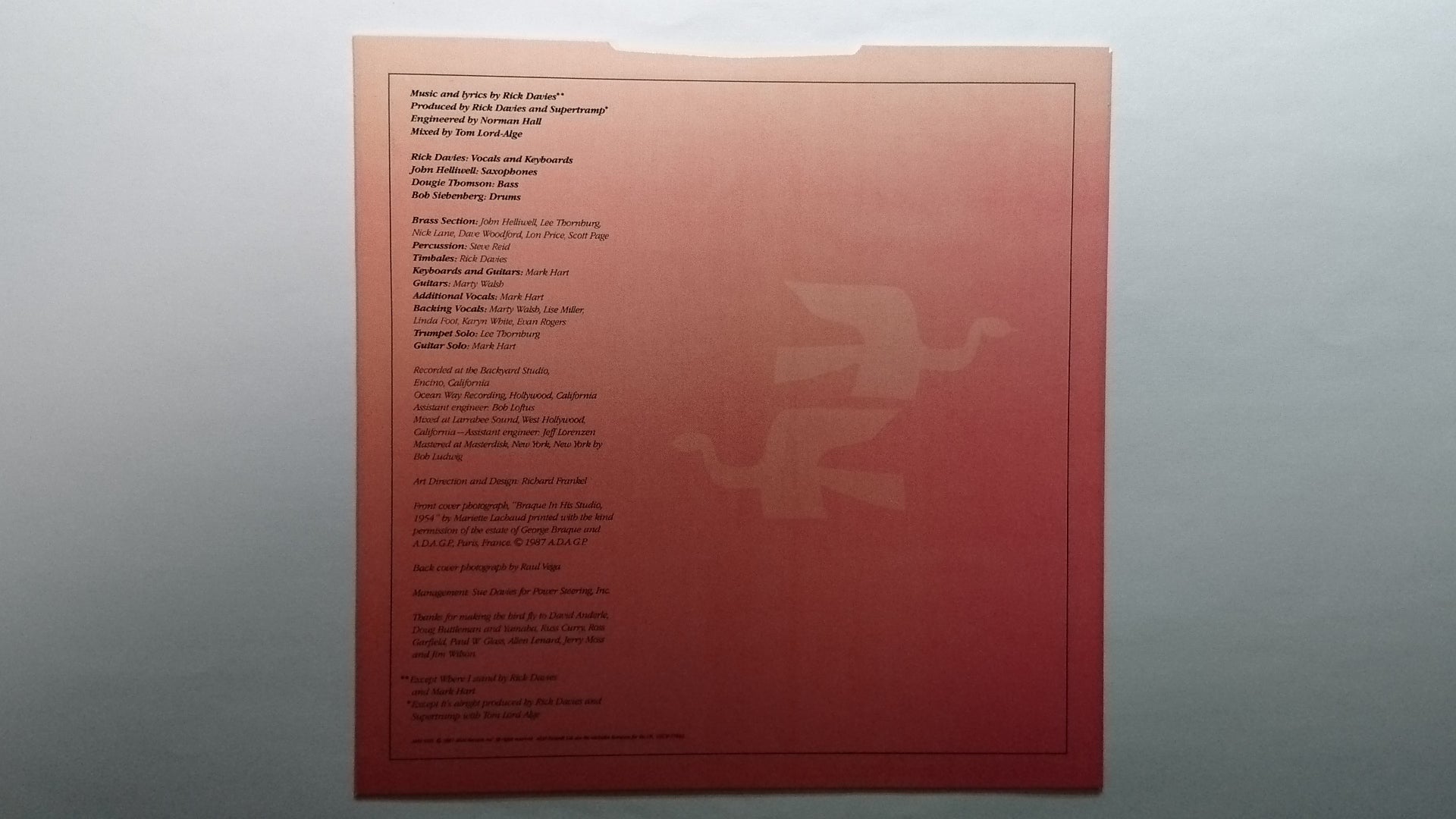 スーパートランプ / フリー・アズ・ア・バード（紙ジャケット） | 今日