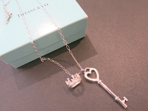 Tiffany &Co. ティファニー 鍵・王冠チャーム シルバー ネックレス