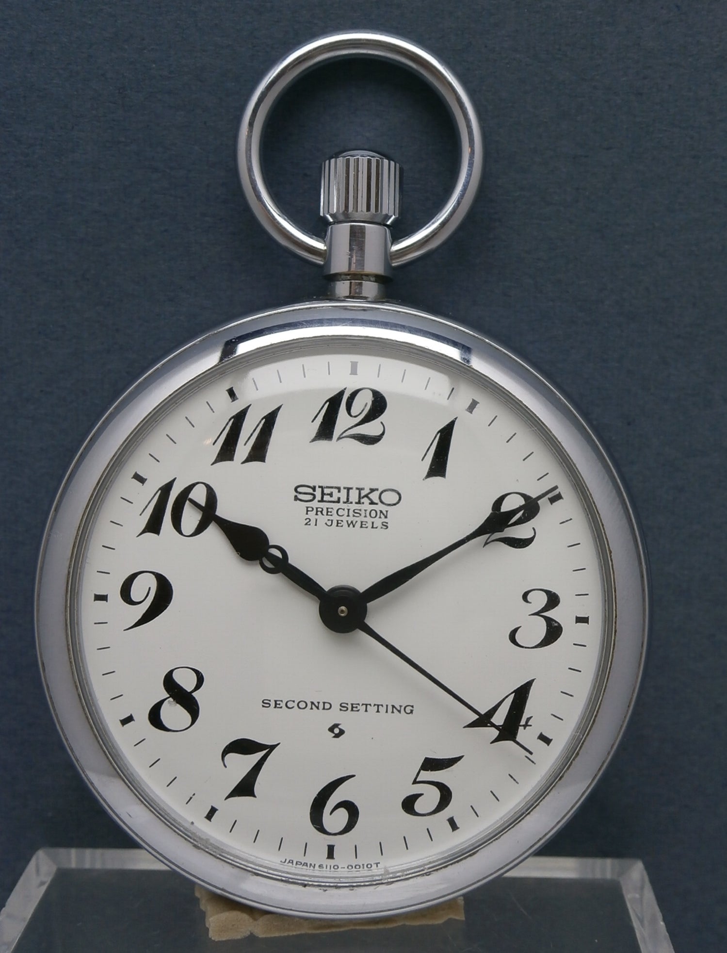○セイコー懐中時計（鉄道時計モデル）6110-0010 手巻き 21石 | EXIST
