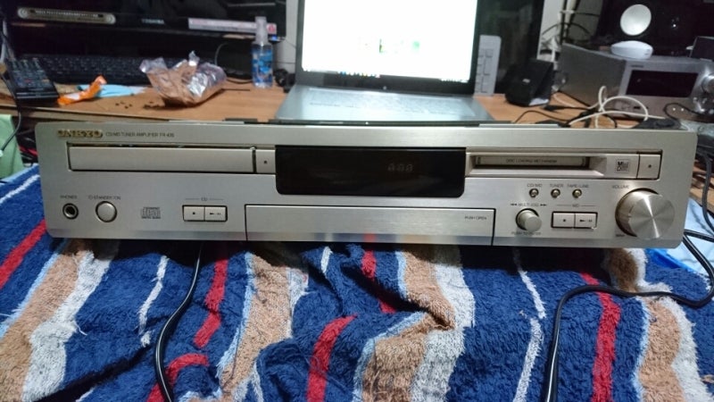 珍しいCD/MD/TURNERアンプ オンキヨーFR-435ジャンクは今後の為の