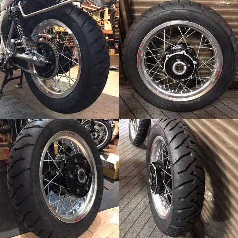 前後異型ホイール(タイヤ)に交換してみて | Kickstart my SR400