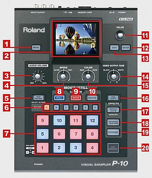 Roland EDIROL P-10 Visual Sampler 動作確認済み Roland P-10 Visual