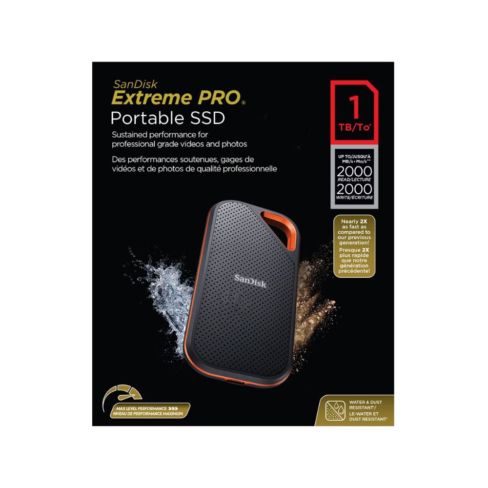 Sandisk SSD Portable Extreme Pro 1TB 2000mb/s E81 – Starlite