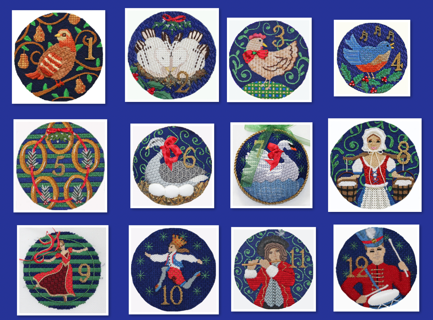PLD Designs 12 Days of Christmas Stitch Guides – Stitch by Stitch