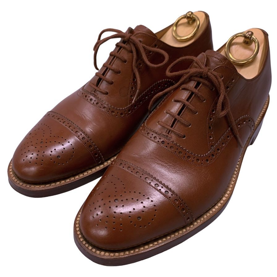 シルヴァノ ラッタンジ 信濃屋別注 キャップトゥ メダリオン ブラウン