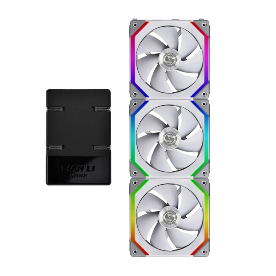 Lian Li UNI SL120 Triple RGB 120MM Fan w/ Controller - White