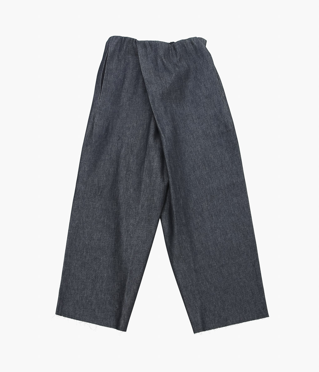 GABRIELA COLL GARMENTS ''NO.310 CROSSED TROUSERS'' (BLACK DENIM