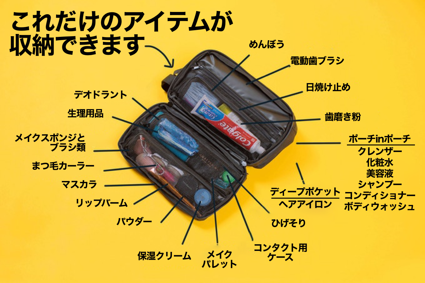 50％決算セール】GRAVELトラベルポーチMAX – Makuake STORE