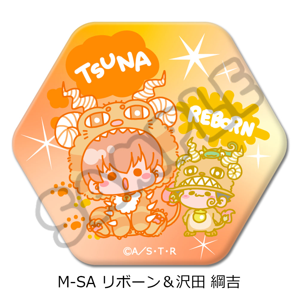 TVアニメ『家庭教師ヒットマンREBORN!』六角形缶バッジ – MENEGI