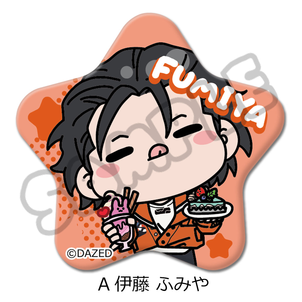 超人的シェアハウスストーリー『カリスマ』星型缶バッジ – MENEGI