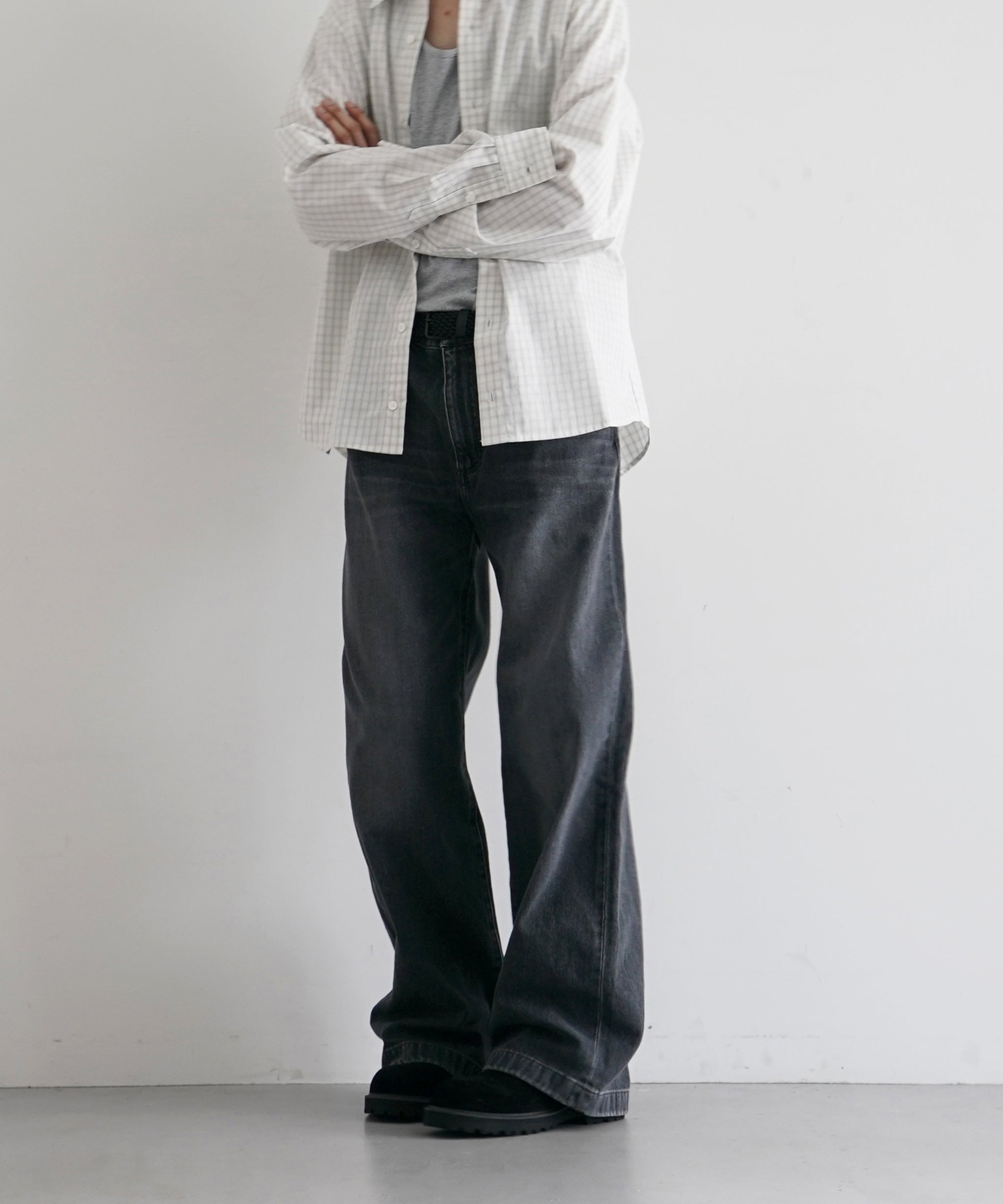 exclusive】NEONSIGN【ネオンサイン】loose denim pants v1.2 