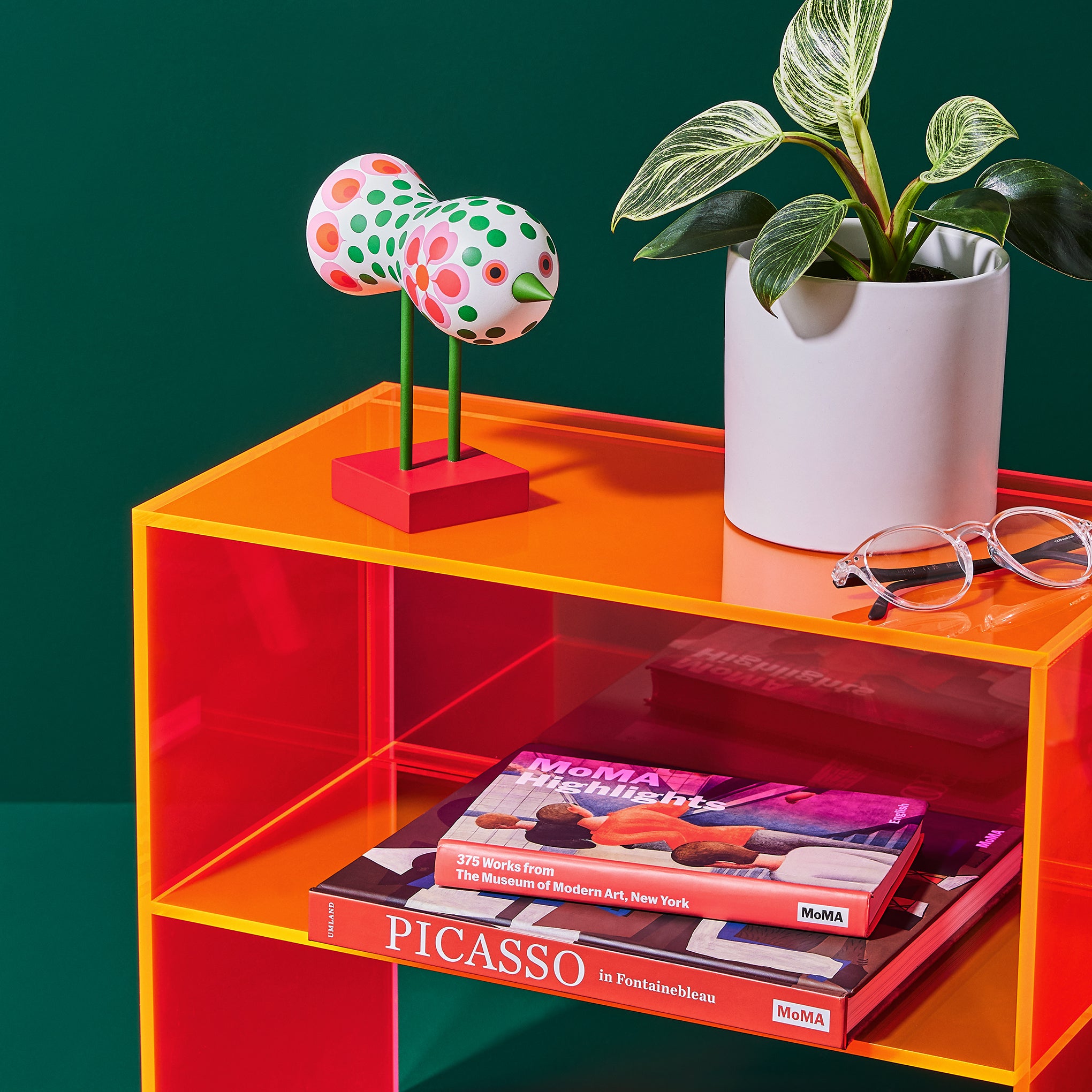 Lisa Larson Wooden Bird Object - Red Base – MoMA Design Store