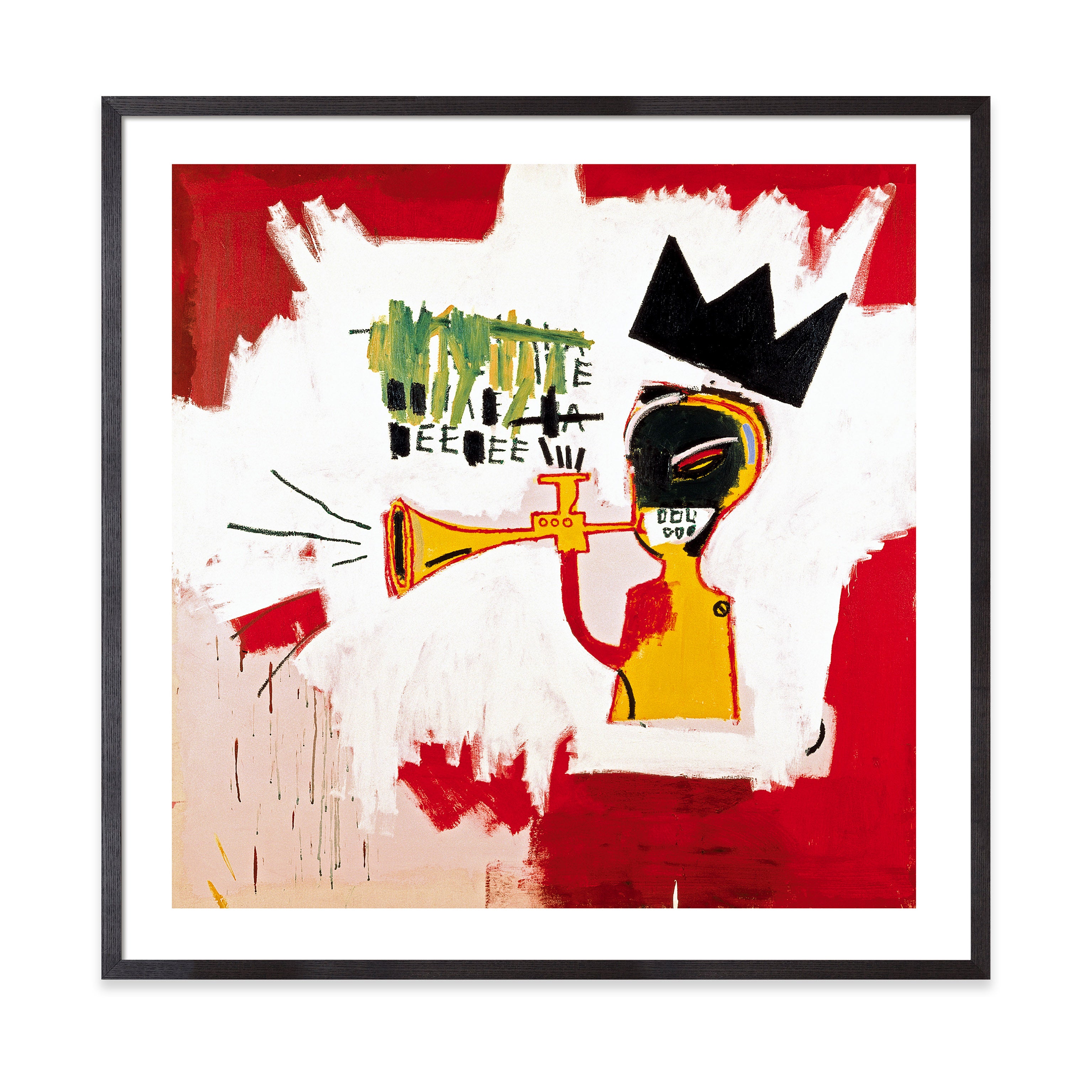 Basquiat: Trumpet Framed Print – MoMA Design Store