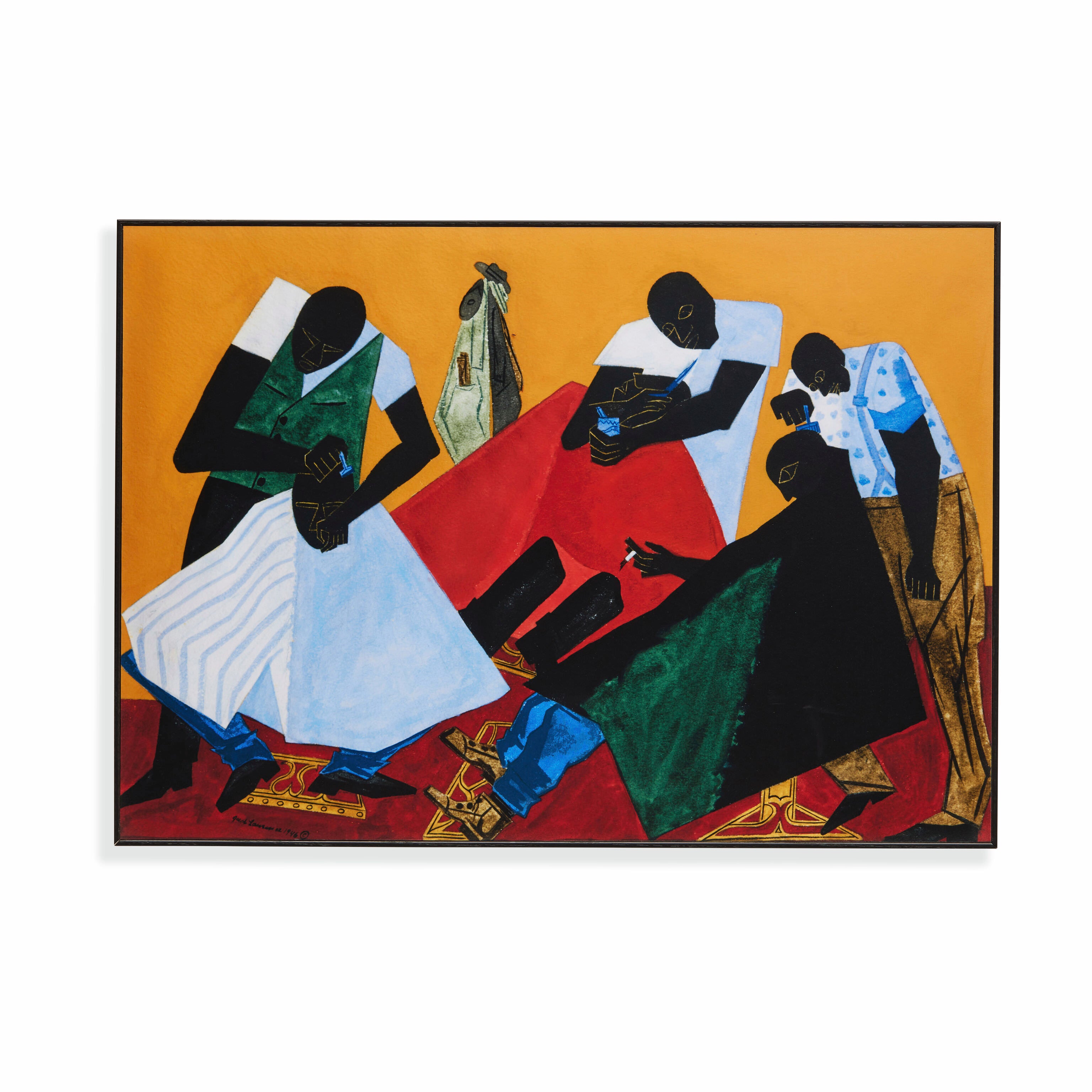 Jacob Lawrence Barber Shop Framed Print – MoMA Design Store