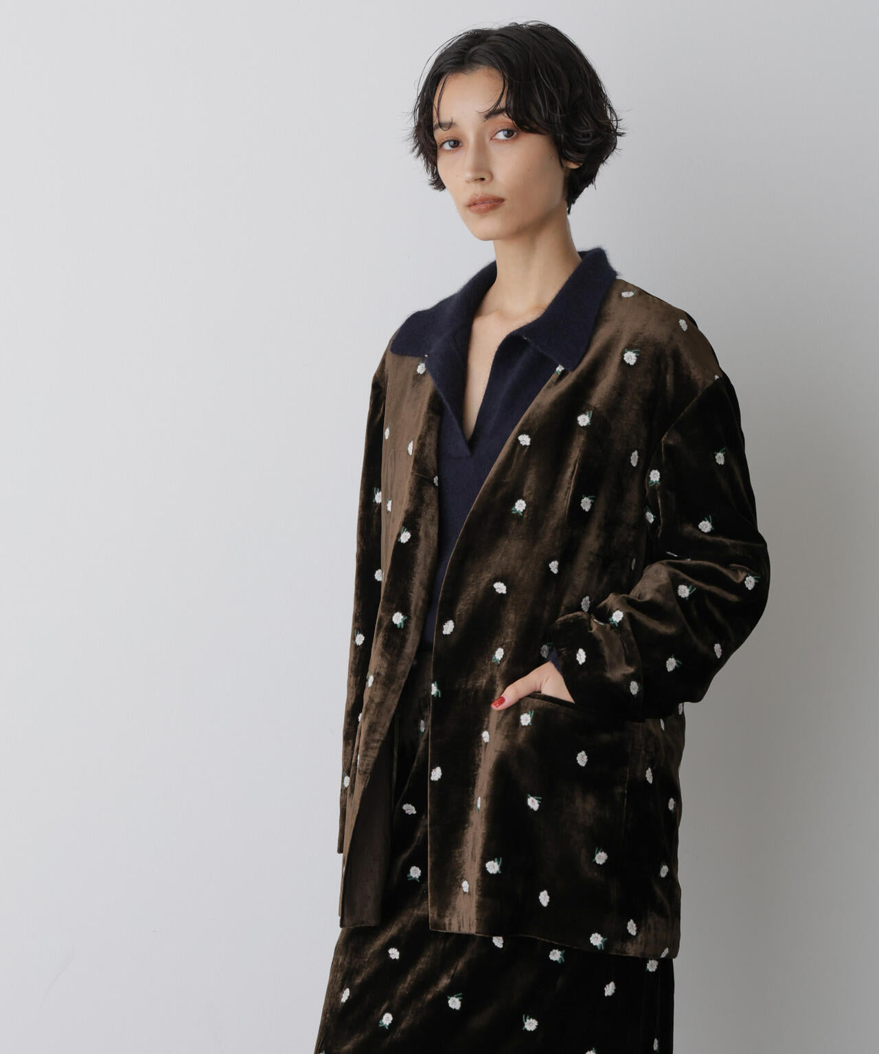 STEVELOUR」ベロアブルームジャケット(セットアップ可)