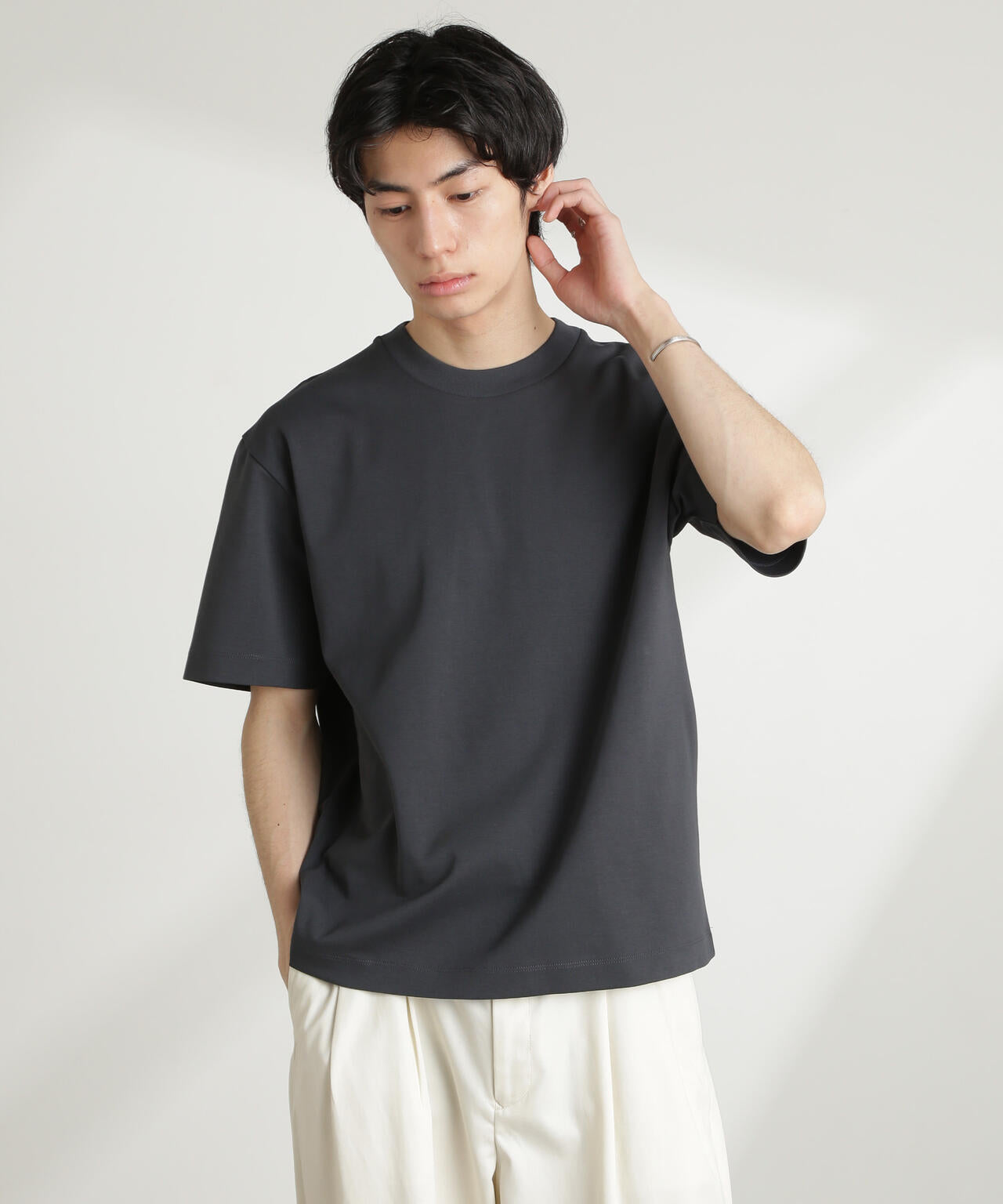 ダブルスムース クルーネック BIG Tシャツ 半袖